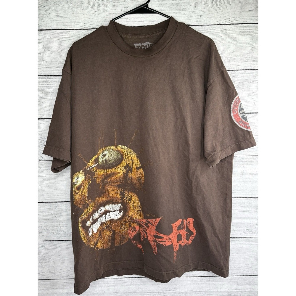 Travis Scott Shirt Mens XL Brown Live On Tour Utopia VIP‎ Exclusive 2023